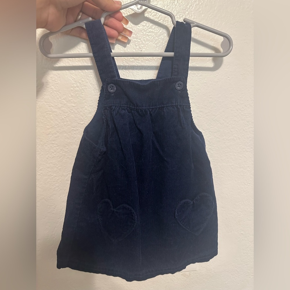 Navy blue corduroy dress